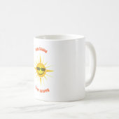 Blijf glimlachen en blijf winkelen koffiemok (Voorkant rechts)