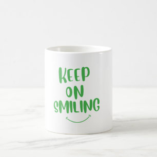 Blijf glimlachen koffiemok