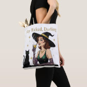 "Blijf goddeloos, lieverd" Canvas tas (Dichtbij)