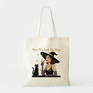 "Blijf goddeloos, lieverd" Canvas tas
