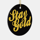 Blijf Gold - Buitenstaanders Keramisch Ornament (Rechts)