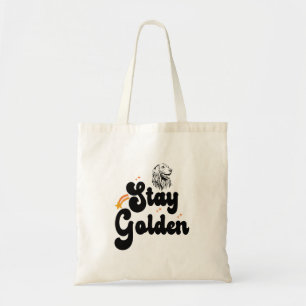 Blijf Golden Groovy Retriever Dog Animal Pet Lover Tote Bag