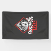 Blijf Goud Goud Retriever Hond Spandoek (Horizontaal)