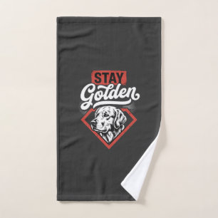 Blijf Goud Goud Retriever Retro Hond Handdoek