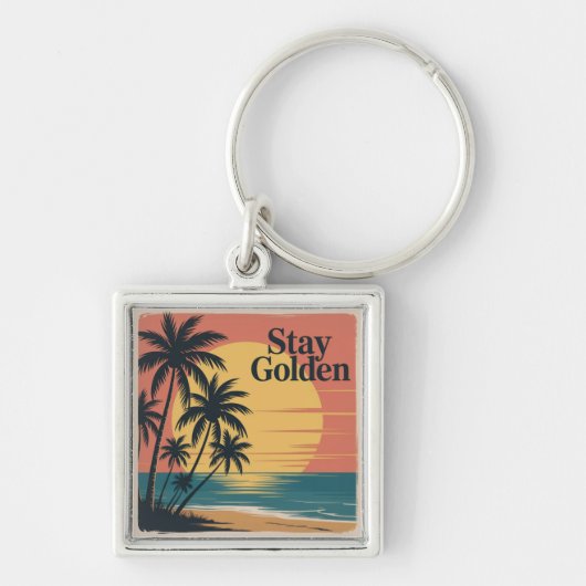 Blijf Goud Sleutelhanger (Voorkant)