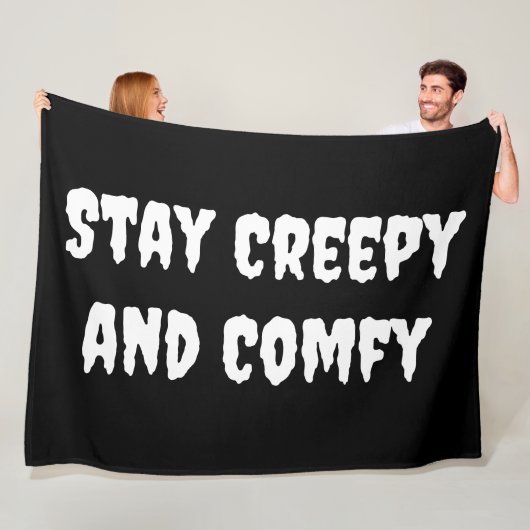 Blijf griezelig en comfortabel Halloween Fleece Deken (In situ)