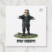Blijf griezelig! monster van Frankenstein Bedankjes Labels (Achterkant)