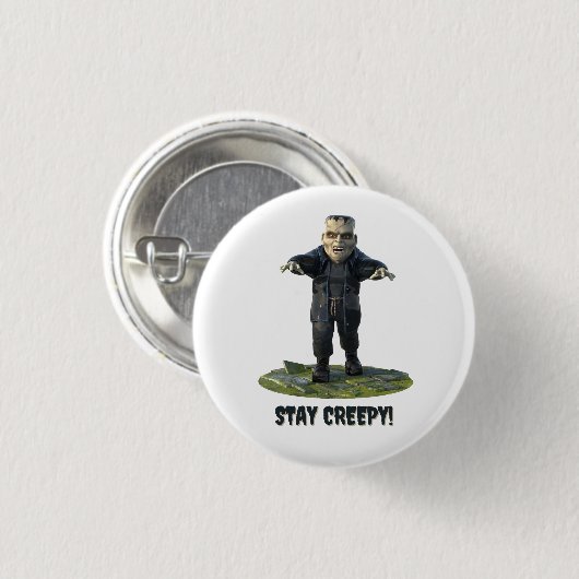 Blijf griezelig! monster van Frankenstein Ronde Button 3,2 Cm (Voorkant /achterkant)