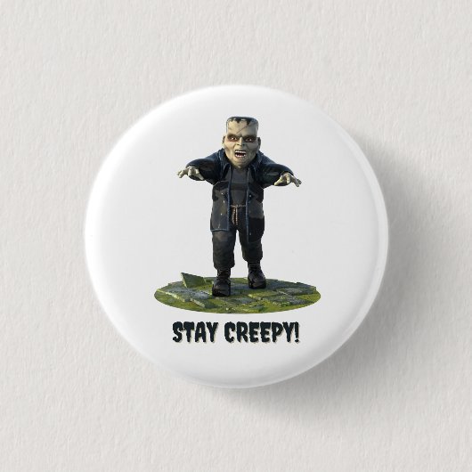 Blijf griezelig! monster van Frankenstein Ronde Button 3,2 Cm (Voorkant)