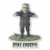 Blijf griezelig! monster van Frankenstein Sticker (Voorkant)
