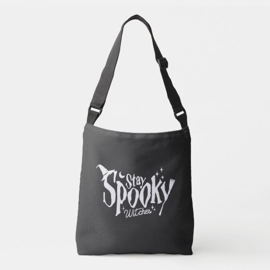Blijf griezelige heksen heks Halloween grappig Crossbody Tas (Voorkant)