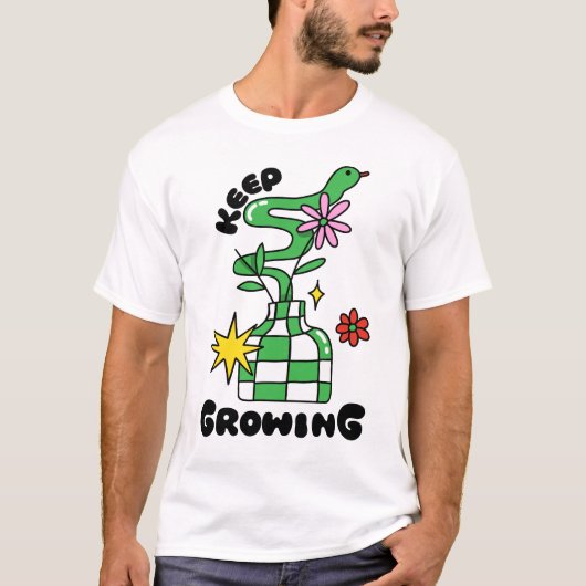 Blijf groeien - Jaar van de Slang T-shirt (Voorkant)
