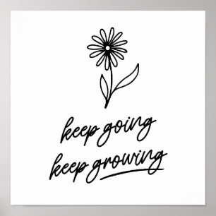 Blijf groeien poster