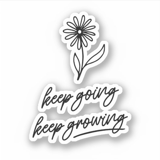 Blijf groeien sticker (Voorkant)
