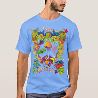 Blijf Groovy  70s Vibe paddenstoel Fairy Hippie T-shirt