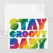Blijf Groovy Baby Briefkaart (Voorkant / Achterkant)