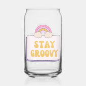 Blijf Groovy Blikvorm Glas (Achterkant)