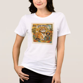 Blijf groovy | Dierenliefhebber | Bohemië Tri-Blend Shirt