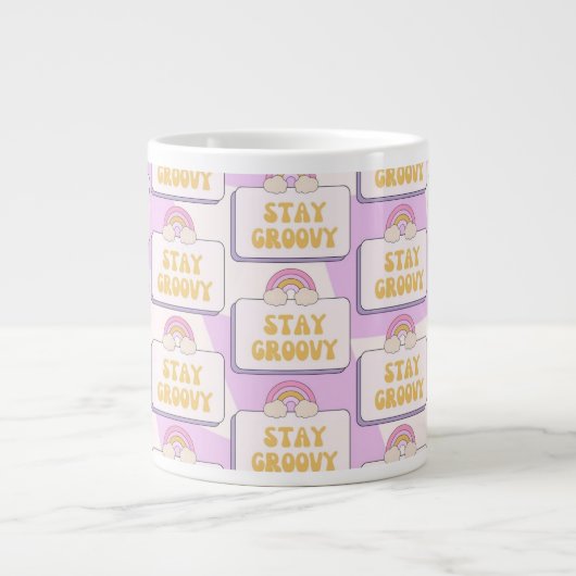 Blijf Groovy Extra Grote Beker (Voorkant)