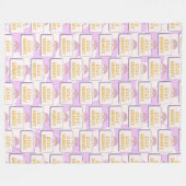 Blijf Groovy Fleece Deken (Voorkant (Horizontaal))
