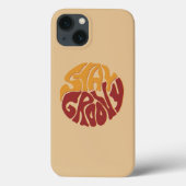 Blijf Groovy met een plons rood en geel Case-Mate iPhone Case (Achterkant)
