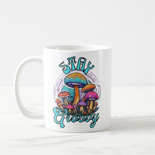 Blijf Groovy Mushroom Koffiemok (Links)