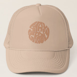 Blijf Groovy Retro Beige Trucker Pet