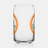 "Blijf Groovy" Retro Design Drinkglas Blikvorm Glas (Rechts)