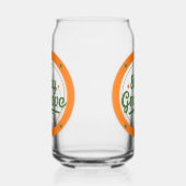 "Blijf Groovy" Retro Design Drinkglas Blikvorm Glas (Links)