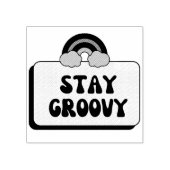 Blijf Groovy Rubberstempel (Afrduk)