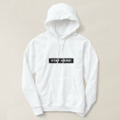 BLIJF HARD!! HOODIE (Design voorkant)