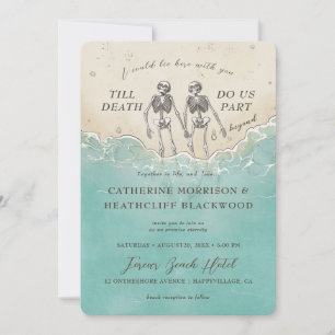 Blijf hier voor altijd met je huwelijksuitnodiging kaart