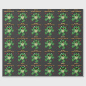 Blijf Hoptimistisch Cute Frog Pun Grappige Frog Li Cadeaupapier (Vlak)