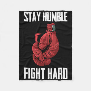 Blijf Humble Fight Hard Boxing Ghandschoenen - Box Fleece Deken