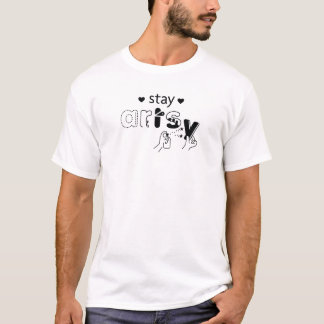 Blijf in Artsy (Man) T-shirt