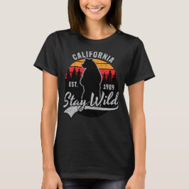 Blijf in de  beer van Wild California T-shirt
