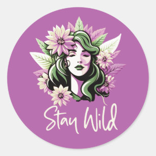 Blijf in de buurt van een kind ronde sticker