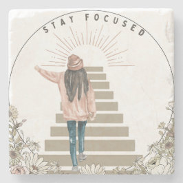 Blijf in de gaten stenen onderzetter