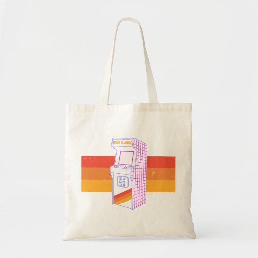 Blijf in de klassieke zin - Arcade 80's Tote Bag (Voorkant)