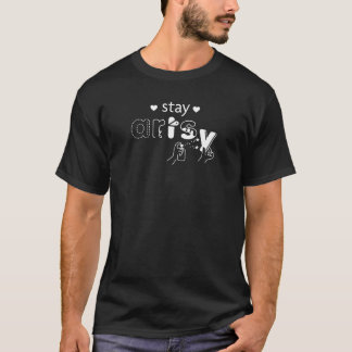 Blijf in de Man (zwart) T-shirt