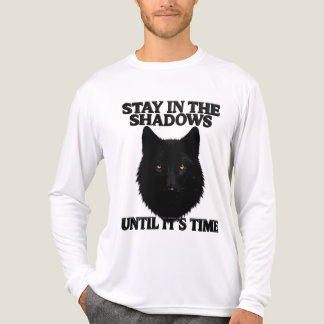 Blijf In De Schaduwen Wolf Natuur Design Heren T-S Tri-Blend Shirt