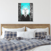 Blijf in het pak canvas afdruk (Insitu (Slaapkamer))