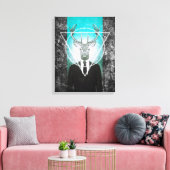 Blijf in het pak canvas afdruk (Insitu (Woonkamer))