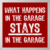 Blijf in het Poster van de garage (Voorkant)