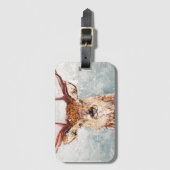 Blijf in het sneeuwschilderende Bagagelabel (Voorkant (verticaal))