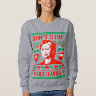 Blijf in Hillary Kerstmis geloven Trui