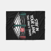 Blijf in je luie buurt fleece deken (Voorkant (Horizontaal))