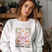 Blijf in je Magic Boho Floral Inspiration Quote T-shirt