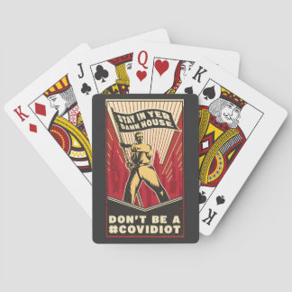 BLIJF IN YER HUUSE-speelkaarten Pokerkaarten