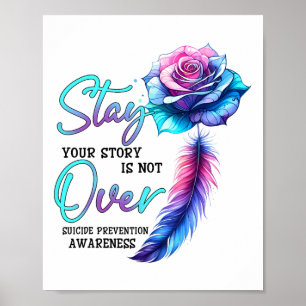 Blijf je verhaal vertellen, niet over zelfmoordpre poster
